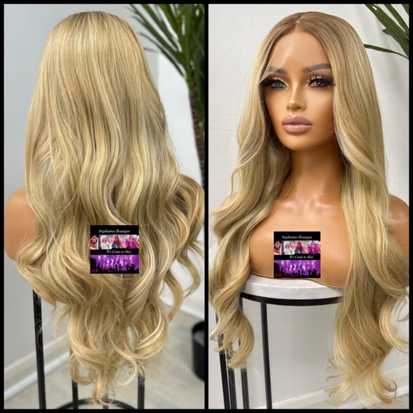 Human Hair Blended Lace Front Wig main image 4